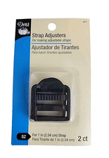 Dritz  Black STRAP ADJUSTERS for 1" Strap 2ct - New