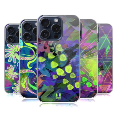 HEAD CASE DESIGNS NEON PATTERNS HARD BACK CASE FOR APPLE iPHONE PHONES