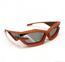 Futuristic Black Cycling Sunglasses, Y2K Stylish UV Glasses for Men/Women