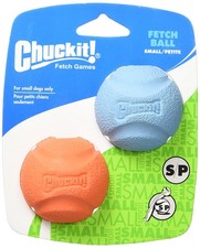 Chuckit Dog Fetch Toy FETCH BALL Durable Rubber Fits Launcher SMALL- Pack of 12