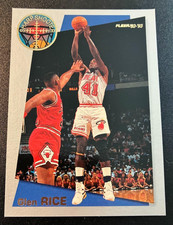 1992-93 FLEER SHARP SHOOTER GLEN RICE CARD (#5 OF 18) - FREE SHIPPING