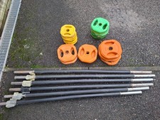 Weight bars with clips - Barbells - plates not included