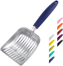 Wepet Cat Litter Scoop, Aluminum Alloy Sifter, Kitty Metal Scooper, Deep Shovel,