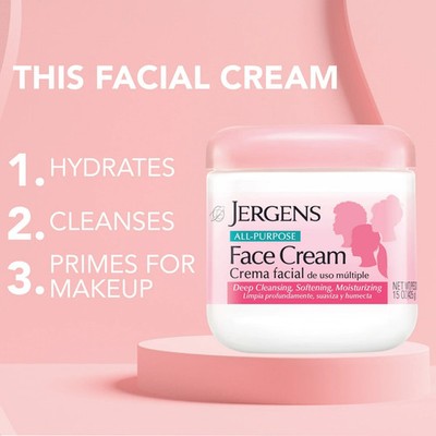 3 Pack Jergens All Purpose Face Cream Moisturizer Lotion 15 Oz