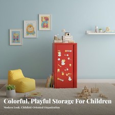 Single-Door Locker Cabinet long-lasting Cartoon creature Cupboard Lockable for