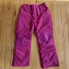 Lands  End Bright Pink Grow-A-Longs Snow pants, Girls Sz 16 H, GUC  Description