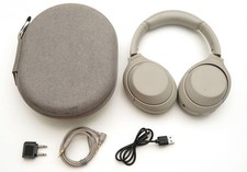 Sony WH-1000XM4/S Headphones Over Ear Noise Cancelling WH-1000XM4 Silver / Beige