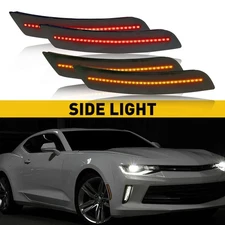 4PCS LED Side Marker Lights Front Rear for Chevy Camaro LS LT SS ZL1 2016-2023