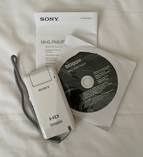 Sony HD Bloggie MHS-PM5 Handycam, caméscope, fixation objectif 270 degrés, blanc