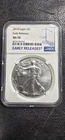2018 $1 American Silver Eagle NGC MS70 Blue ER Label