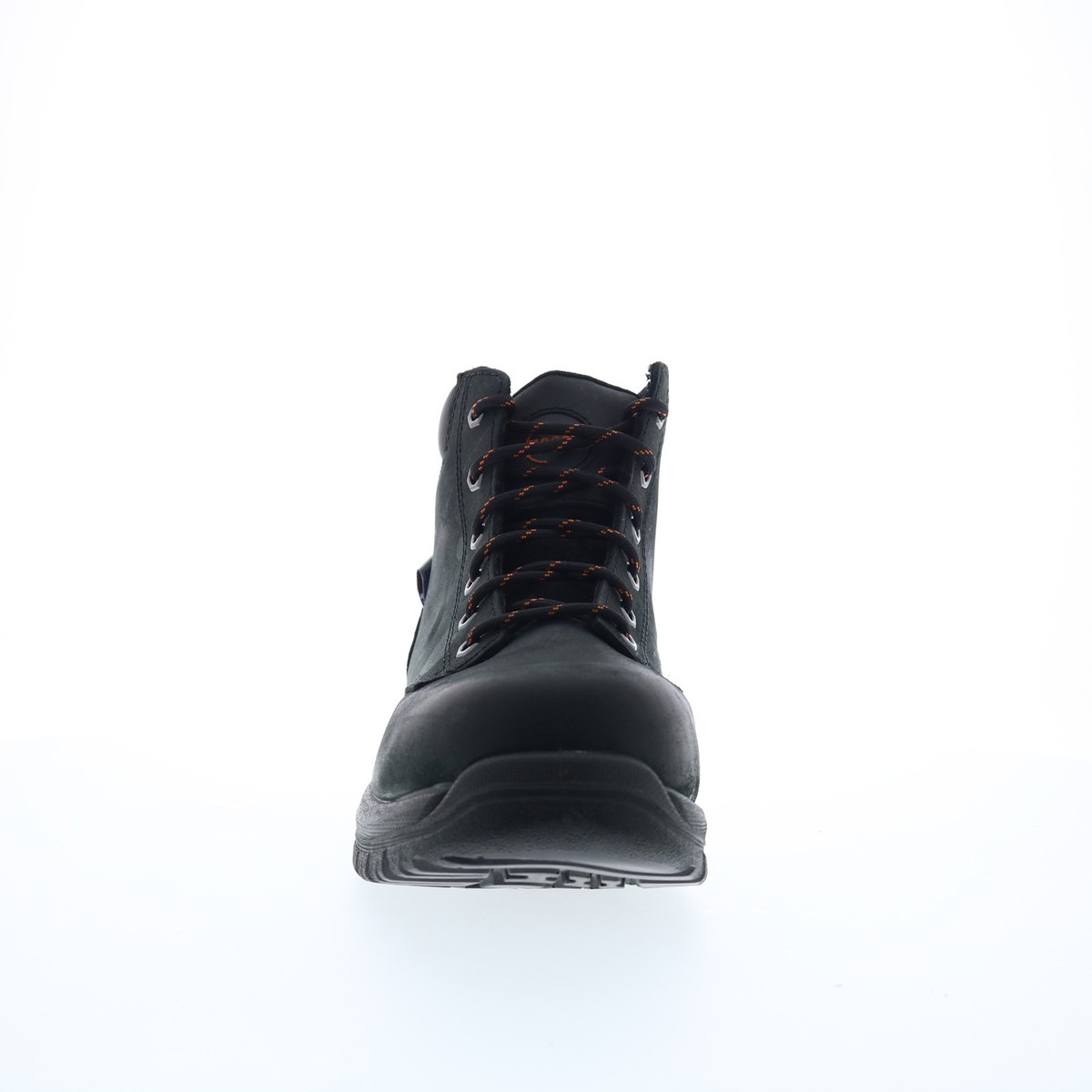 Hoss Basin Men's Black Leather Lace-Up Work & Safety Boots - Style
