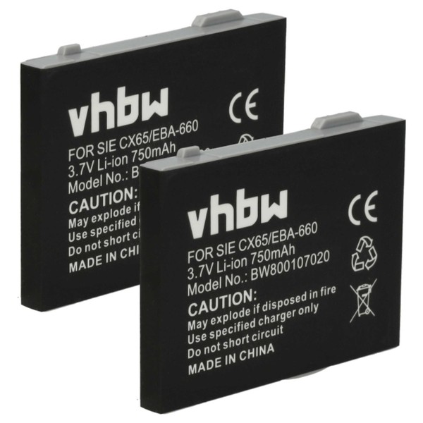 2X Akku FüR Siemens Gigaset M2 Plus Professional 750Mah 3,7V-image