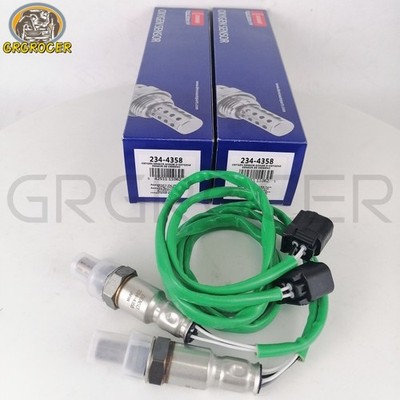 2X Denso 234-4358 Downstream Oxygen O2 Sensor For Acura CSX Honda Civic Fit L4