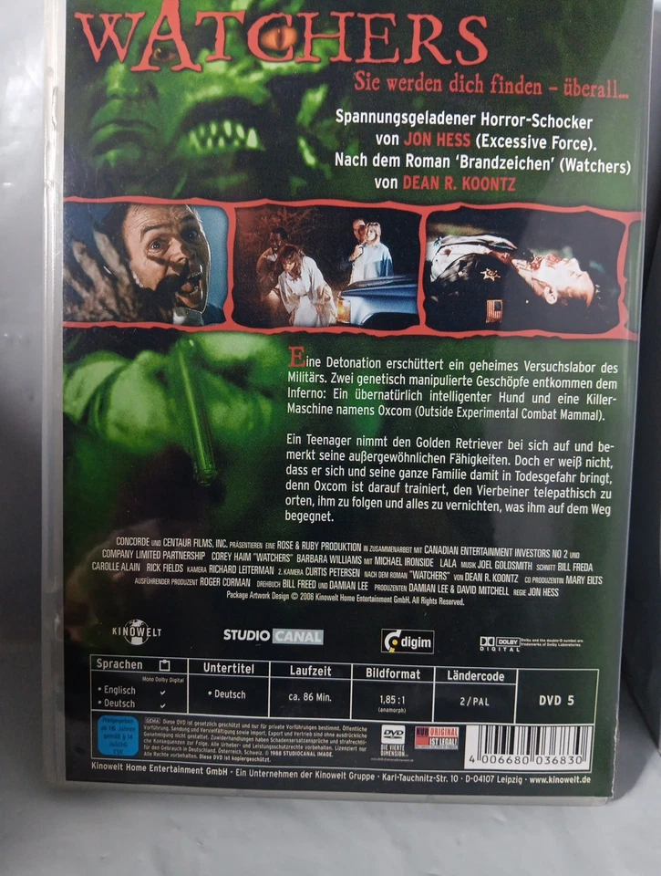 Watchers (DVD) — 第 2/2 张图片