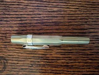 Kaweco Brass Sport Extra Fine Point Fountain Pen Barely Used German w/ Converter