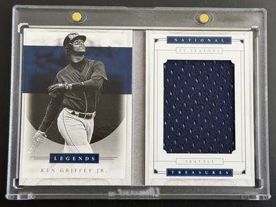 2016 National Treasures Ken Griffey Jr Legends Materials Booklet Game Used /25