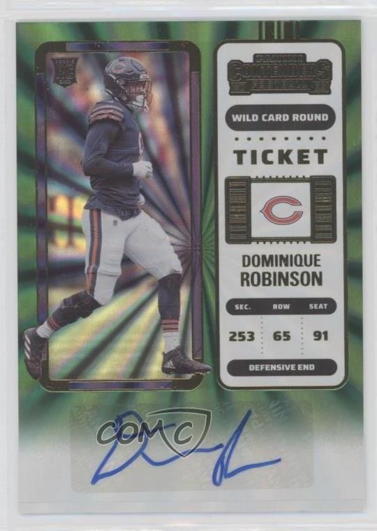 Dominique Robinson Panini Contenders #233 Autograph-Wild Card Round