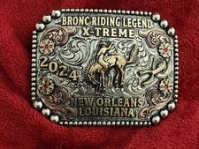 Rodeo Bronc Rider☆2024☆X~Treme☆New Orleans LA☆Champion Trophy Buckle☆Rare☆W24