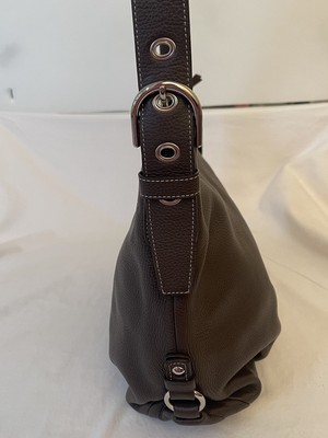 Vintage Coach F15064 Mahogany Leather Duffle Hobo Shoulder Bag