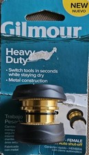 Gilmour Heavy Duty Quick Connector Female With Auto Shut Off Metal Constructed