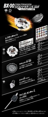 Beyblade X BX-00 Cobalt Dragoon 9-60F Metal Coat White Albirex