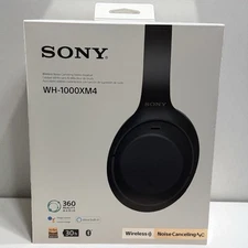 Sony WH-1000XM4 Wireless Noise-Cancelling Wicked Cushions And Case - Black