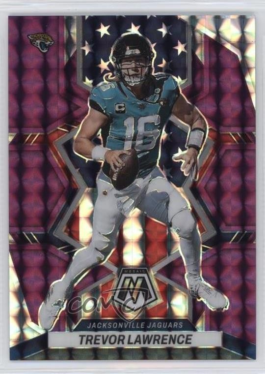2022 Panini Mosaic National Pride Purple Mosaic Prizm /49 Trevor Lawrence #267