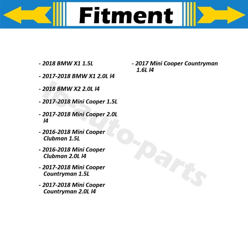2x Manguera de freno trasera para Mini Cooper 2017-2018 2,0 L 2017-2018 Mini Cooper 1,5 L Foto 2 de 4