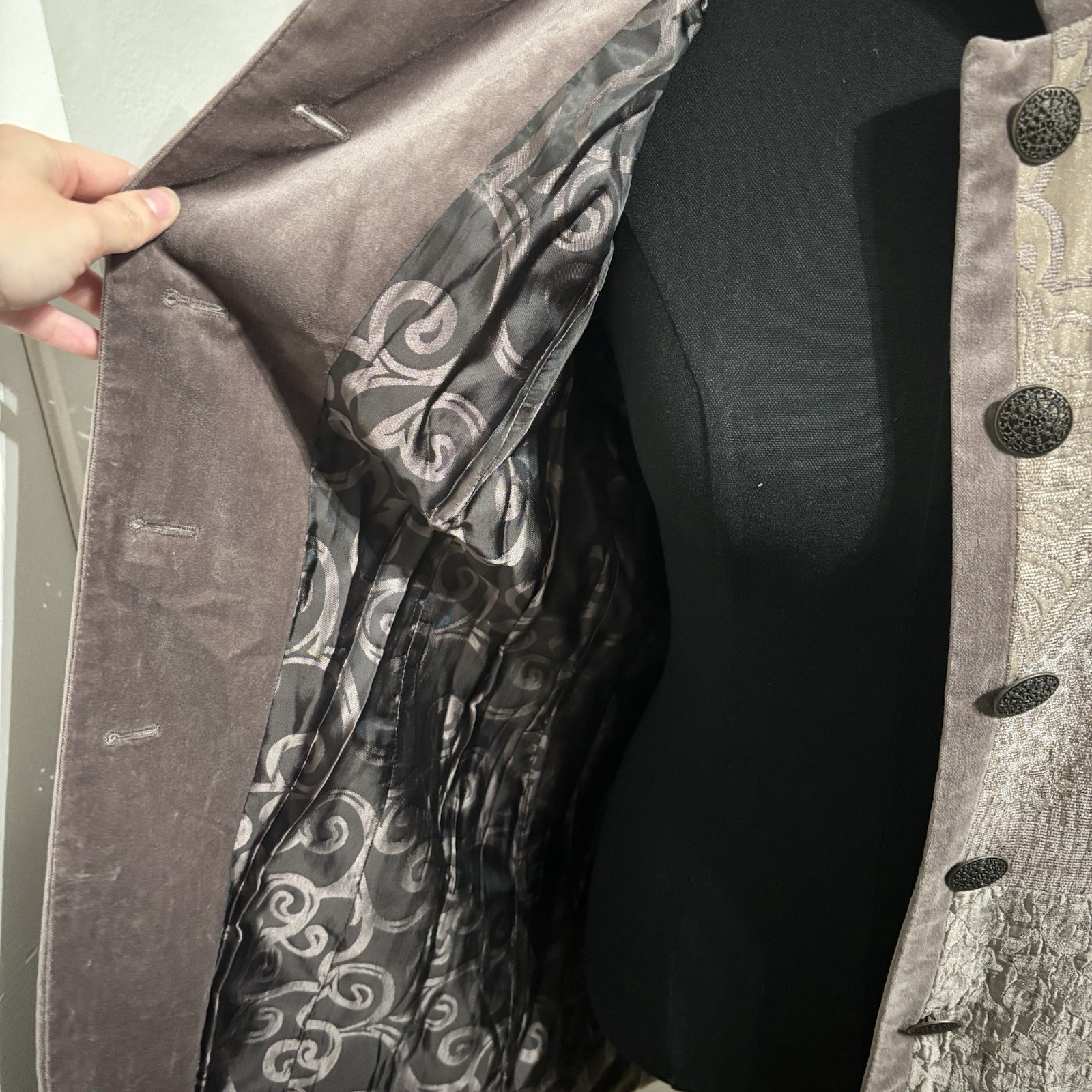 Chicos Women’s Patchwork Boho Whimsigoth Velvet M… - image 5