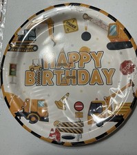 Birthday Party Supplies Decorations Includes Plates Construction Napkins Banner