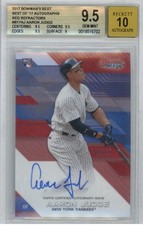 2017 Bowman's Best RED Refractor Aaron Judge RC Auto #/10 BGS 9.5/10 GEM MINT