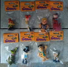 Lot of 8 Mini Plastic Figures Flintstones New