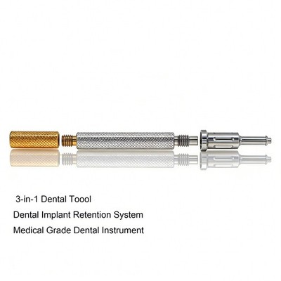 US Multi Function 3-in-1 Dental Legacy Locator Abutment Driver Tool Male Remover