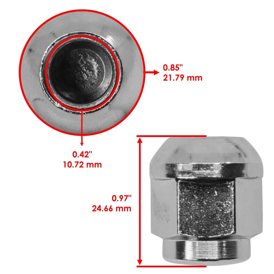 Tuercas de rueda trasera Caltric para Honda GoldWing 1800 GL1800 todas las opciones 2018-2022 Foto 2 de 4