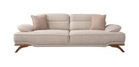Modernes Beiges 3-Sitzer Sofa – Weiches Sofa FüR Ihr Wohnzimmer