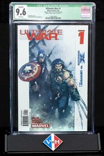 Ultimate War #1 ~ CGC 9.6 ~ Mark Miller uncertified sig, 1st pg ~ Marvel (2003)