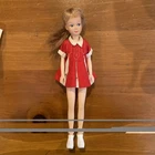 VINTAGE 1965 SKIPPER UNIQUE CLONE DOLL in original red dress Blonde Hair Barbie