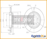 2 St. Bremsscheibe Max Maxgear 19-1017MAX FüR Bmw 3Er