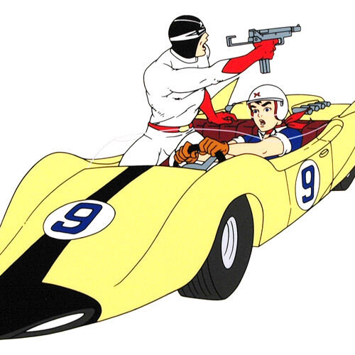 Hey I Draw — I watched a compilation of Speed Racer with guns