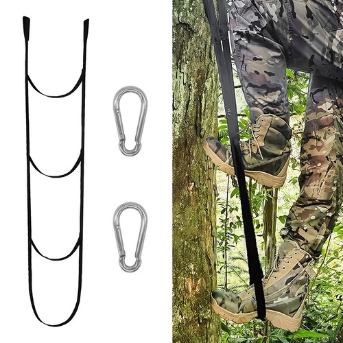 3 Step Portable Tree Climbing Aider For Rock Caving Canyoning Rope Ladder Tree - Picture 14 of 16