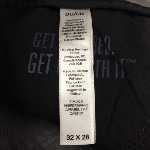 Duer No Sweat Pants Womens 32x28 Skinny Gray NWT Stretch Performance Comfort - Picture 11 of 16