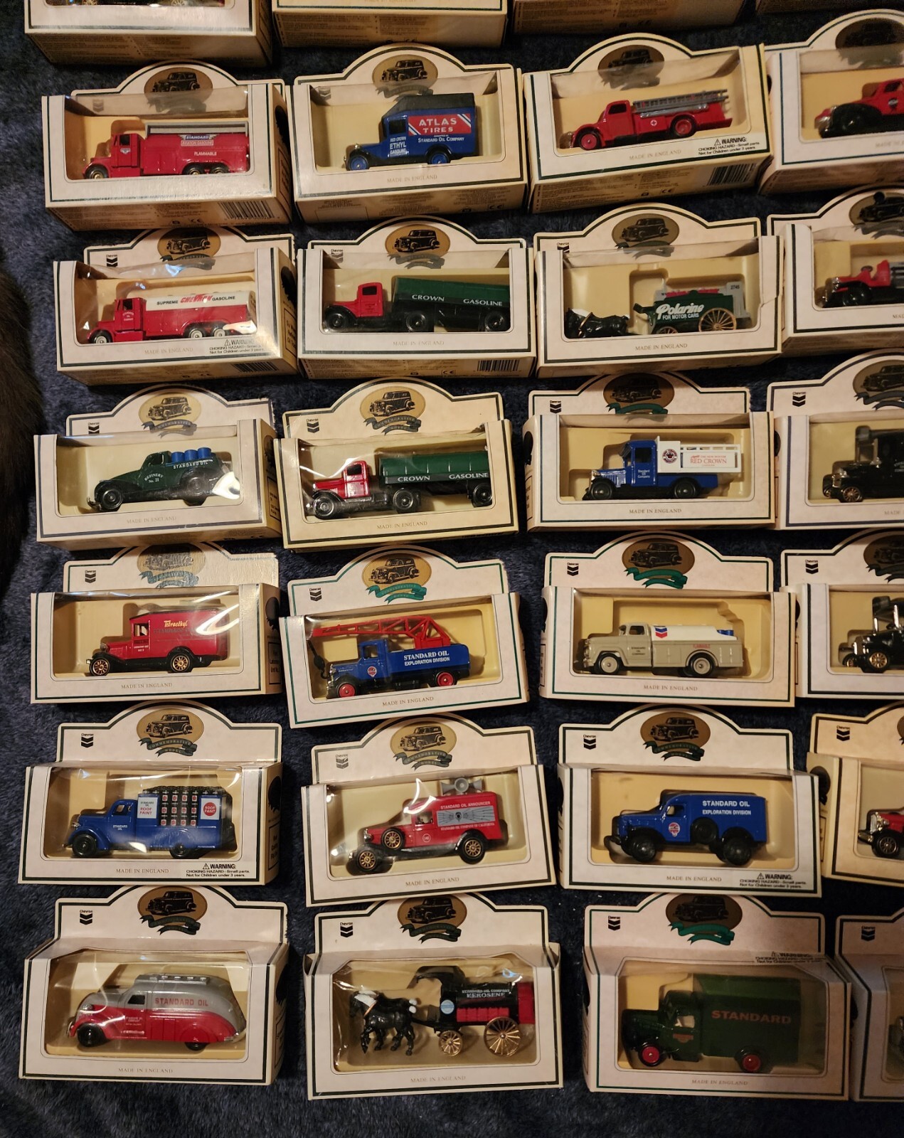 LLEDO CHEVRON COMMEMORATIVE GASOLINE MODELS LOT OF 36 MADE IN ENGLAND