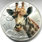 Giraffe - Limited Edition American Silver Eagle 1oz. .999 Silver Dollar Coin