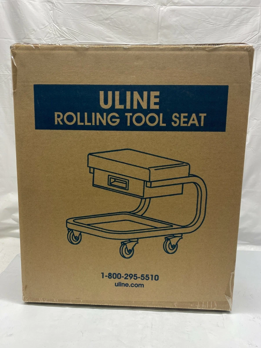 Uline Rolling Tool Seat Red H 7355R NEW eBay