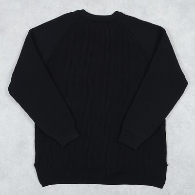NANAMICA Men's 5G Crew Neck Sweater In Black/White | eBay Australia