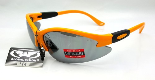GLOBAL VISION COUGAR RIDING GLASSES MIRRORED LENS MOTORCYCLE SUNGLASSES - Foto 5 di 13