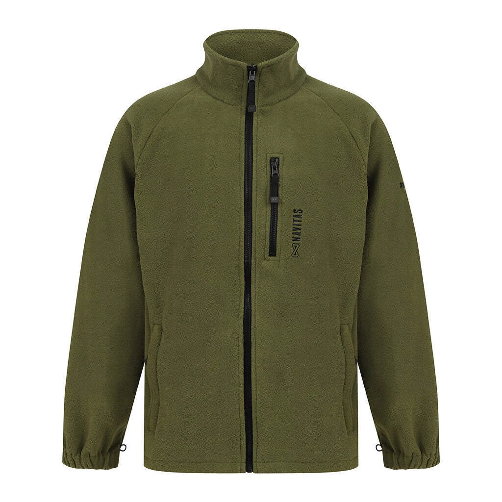 Navitas Atlas Zip Fleece NIA - All Sizes - Green - Carp Fishing Outdoor Clothing