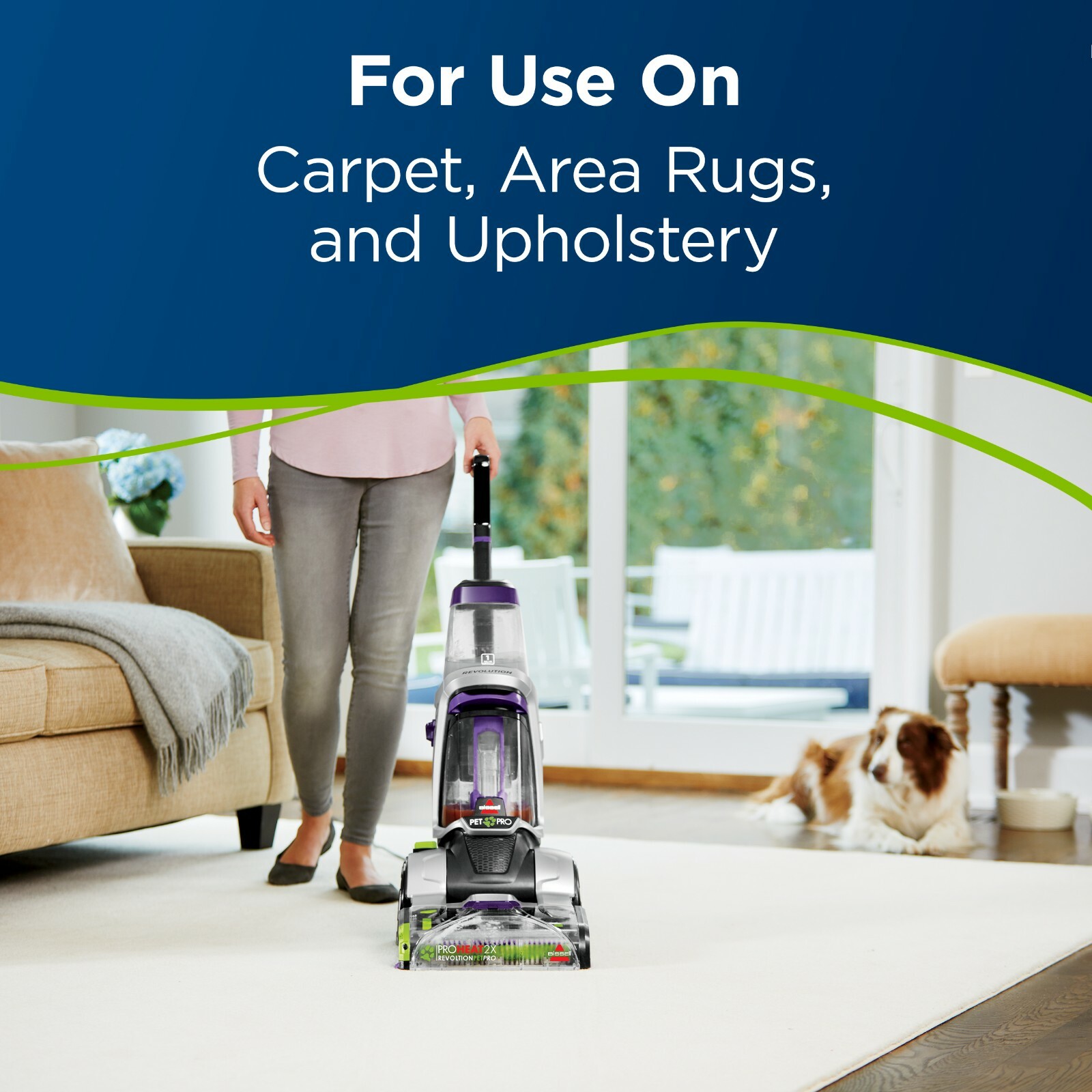 BISSELL 2X Pet Stain & Odor Upright Carpet Cleaning Machine Formula