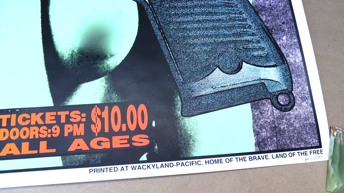 1994 LYDIA LUNCH ARIZONA CONCERT POSTER ART PRINT LE 1500 SIGNED