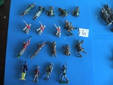 Soldiers Lot 54 mix Toy Lead Britains  Others Vtg Old see all photos V